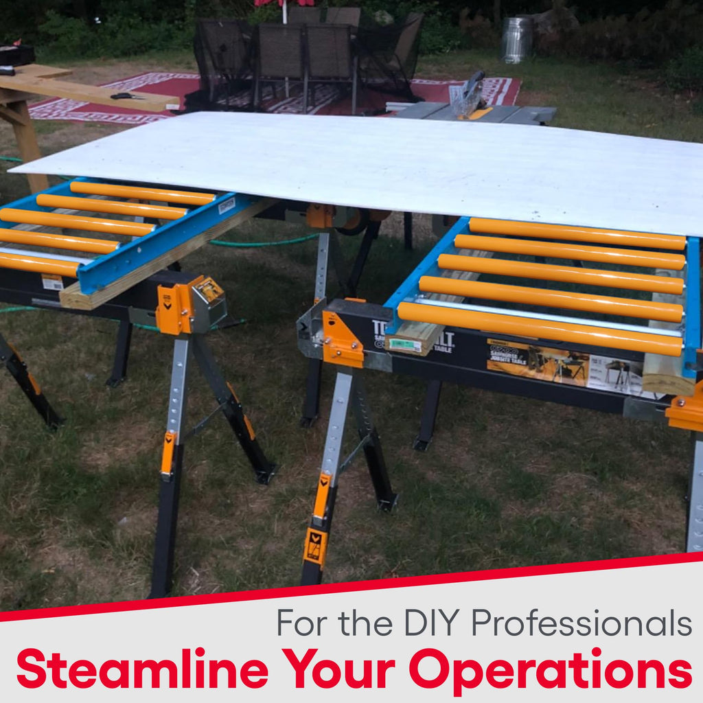 Ultimation Guide Rails Gravity Conveyor Medium Duty, 1.9"D Rollers|5' Rails