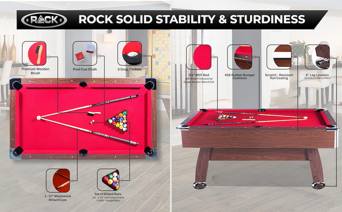 RACK Draco 7-Foot Tournament Billiard/Pool Table â Professional Competition Game Table