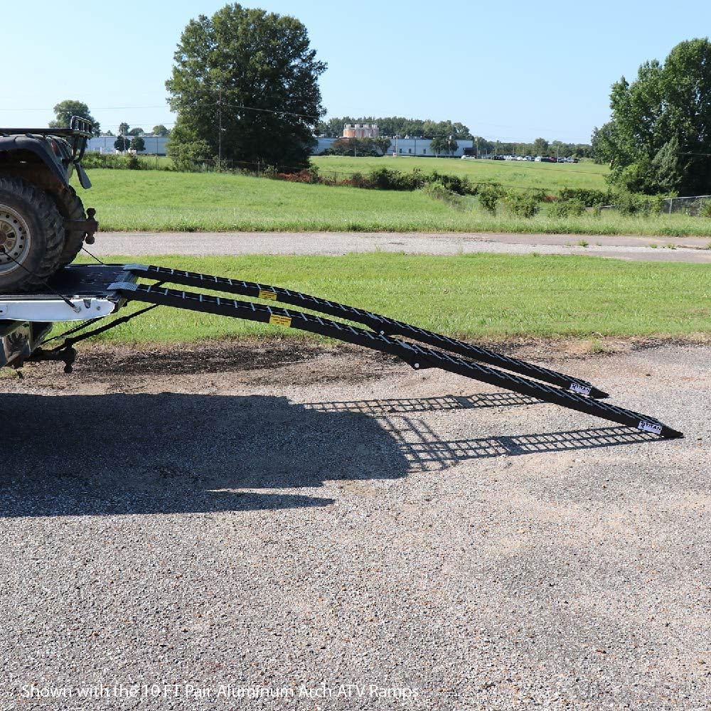Titan Ramps Aluminum ATV Motorcycle Loading Ramps, 1,200 lb, 9 Ft, 2-Pack