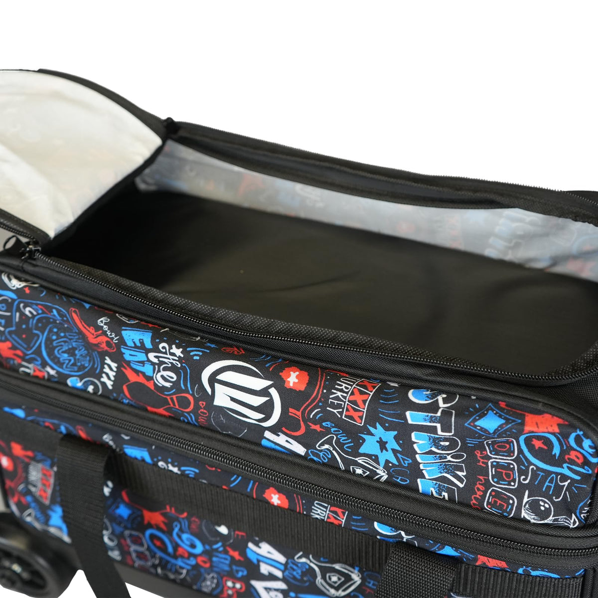 ELITE Basic Bowling Bag Double (2) Ball Roller with Rolling Wheels
