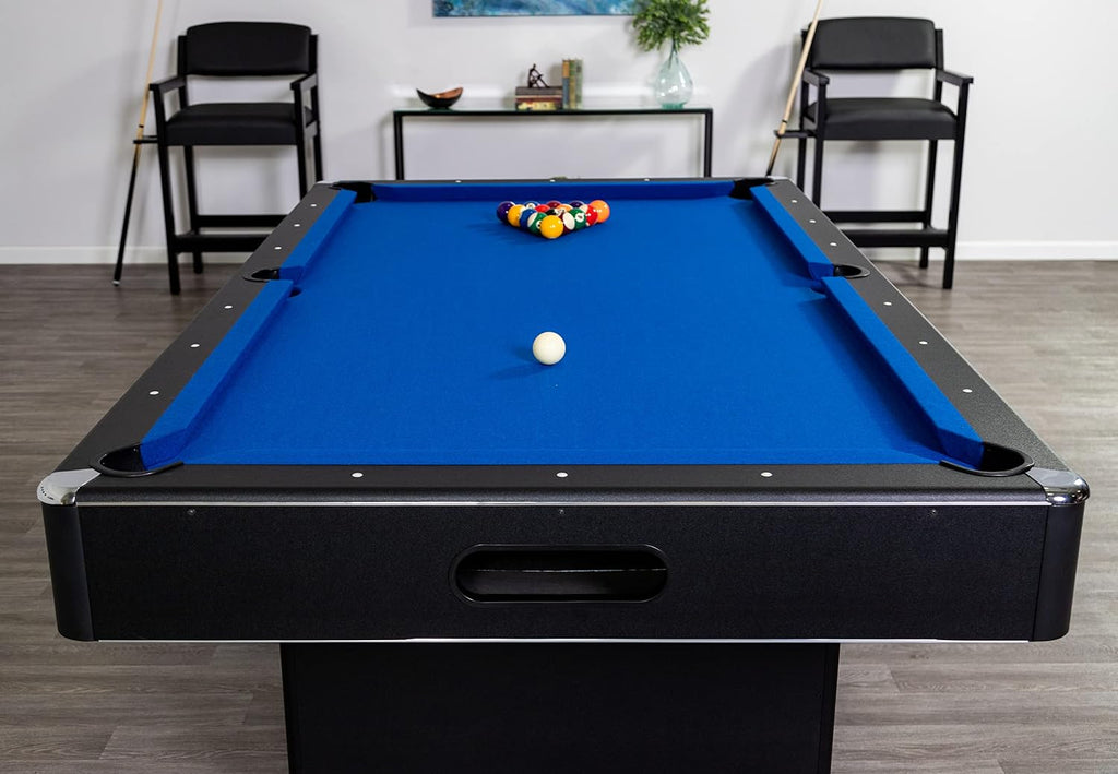 Hathaway Hustler Tournament Pool Table â Includes Cue Sticks, Billiard Balls, Automatic Ball Return â Perfect for Competitive Players and Family Games Room