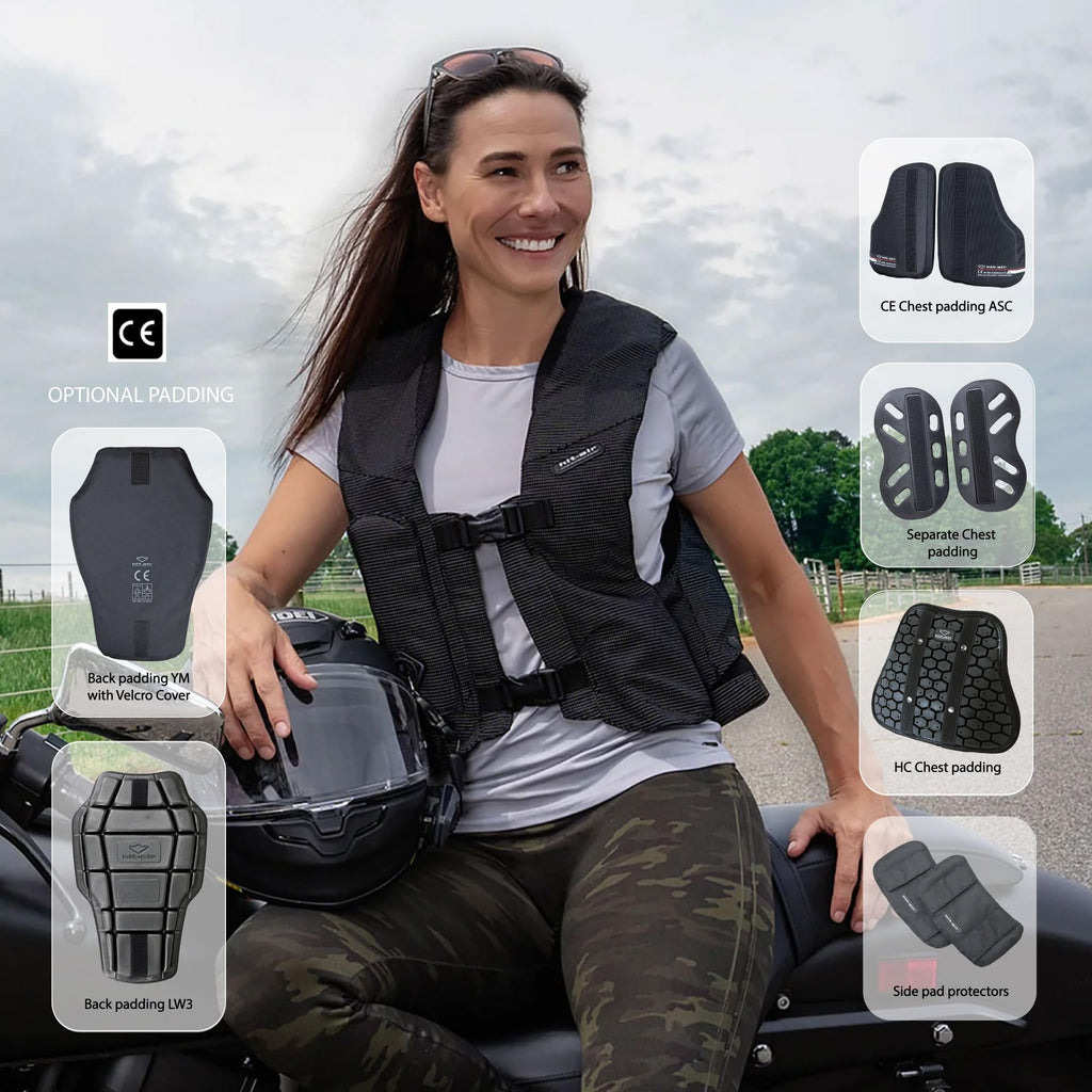 Hit-Air MLV Motorcycle Airbag Vest, Automatic CO2 Deployment