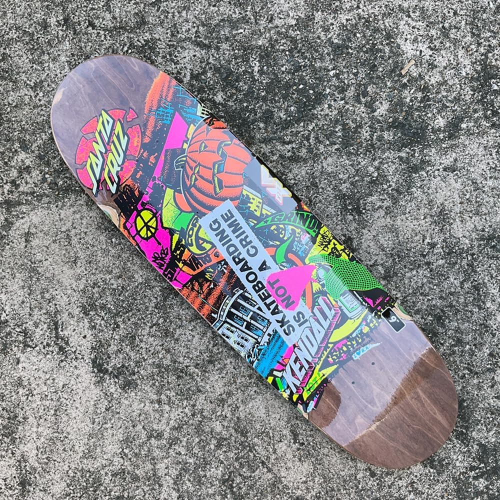 SANTA CRUZ Kendall Street Art Collage VX Deck 9.00in x 32.00in Skateboard Decks