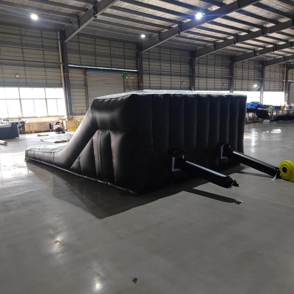 Commercial Inflatable Airbag Lander - PVC BMX Jump Ramp Inflatable Airbag Landing for MTB, BMX, Action Sports, Indoor/Outdoor Use, 20x13x6ft