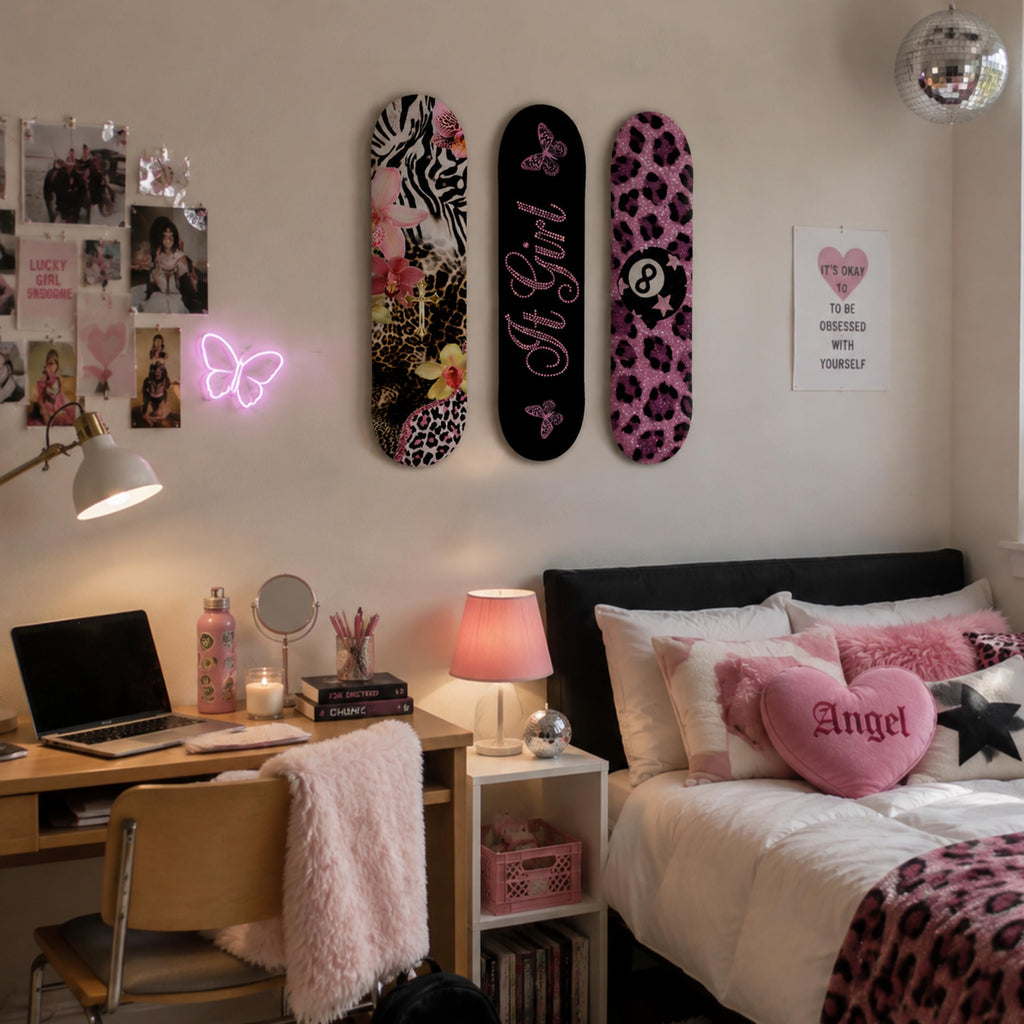 TwoDays Skateboard Wall Decor Set, Dolce Vita Ciao, 3 Decks