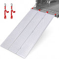 Black Widow Extra Wide Punch Plate Aluminum Folding ATV Ramp, 1,500 Pound Capacity, 7' 10", Silver - Heavy Duty Truck Loading Ramp Accessories