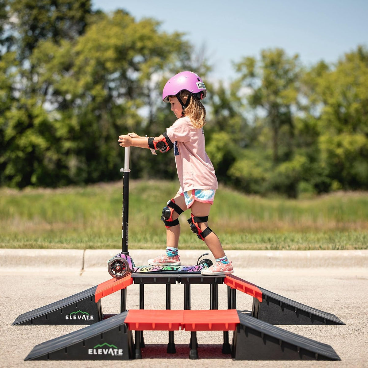 Mini EZ-Link Skateboard Ramp Set, Scooters, BMX, RC Cars, Elevate Outdoor