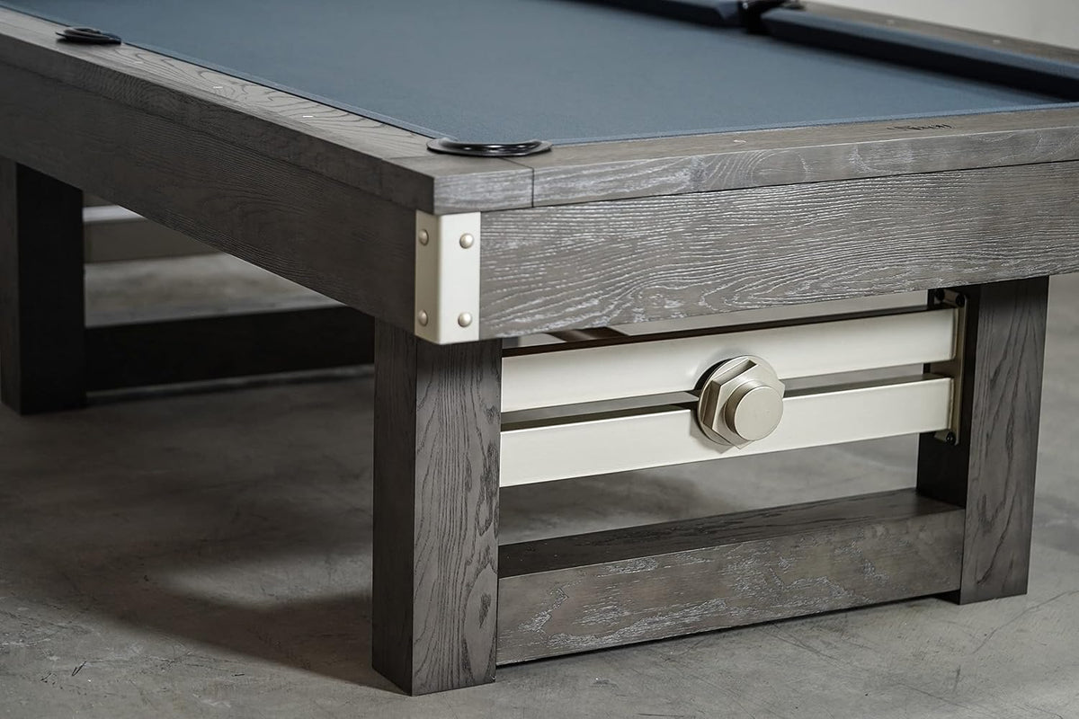 Nixon Billiards - Bryant Slate Billiard Pool Table - Grayson Grey (Metal Leg) - 7FT and 8FT