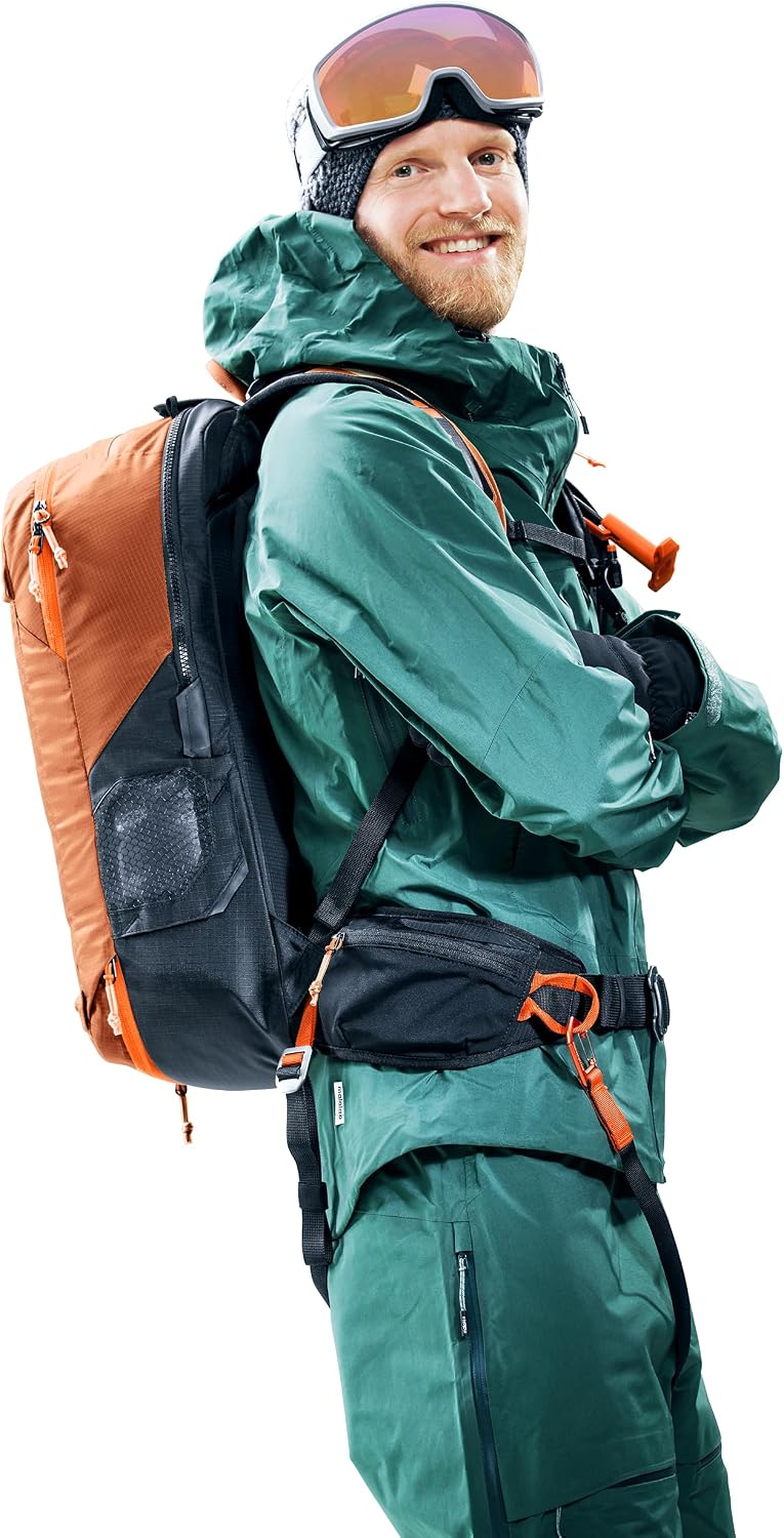 Deuter Alproof Lite 22 Avalanche Backpack - Chestnut-Black
