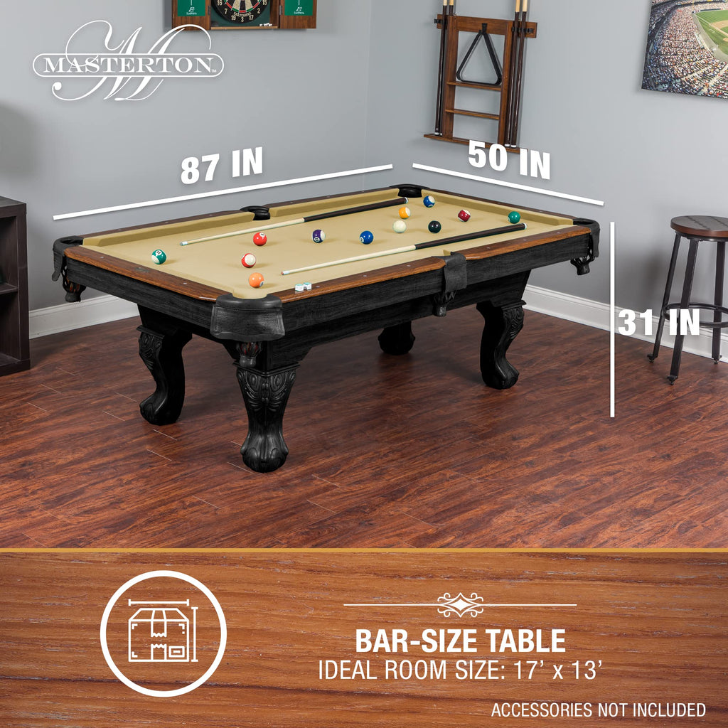 EastPoint Masterton Billiard Table, Pool Table, for Adults, Engineered Wood