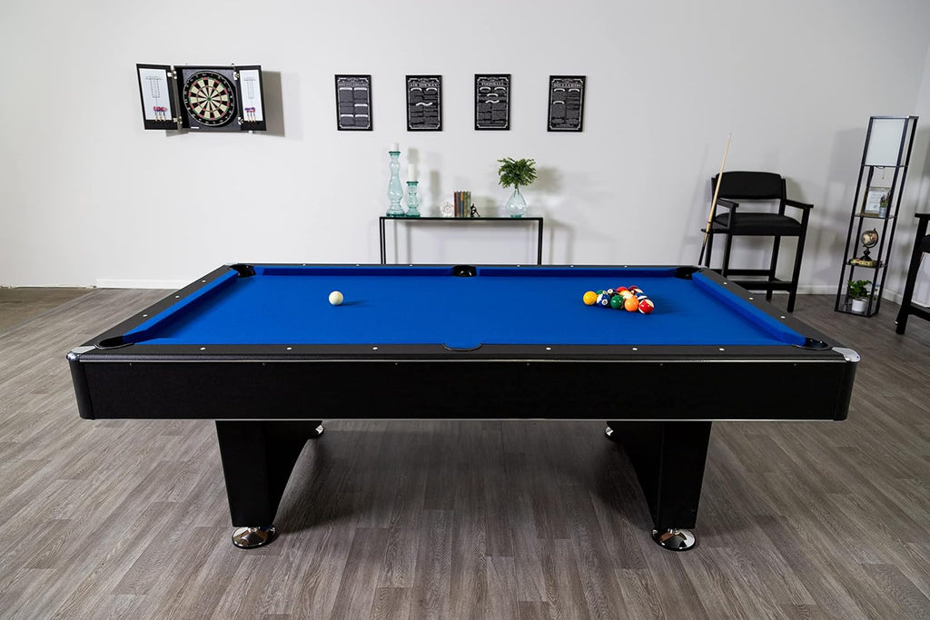 Hathaway Hustler Tournament Pool Table â Includes Cue Sticks, Billiard Balls, Automatic Ball Return â Perfect for Competitive Players and Family Games Room