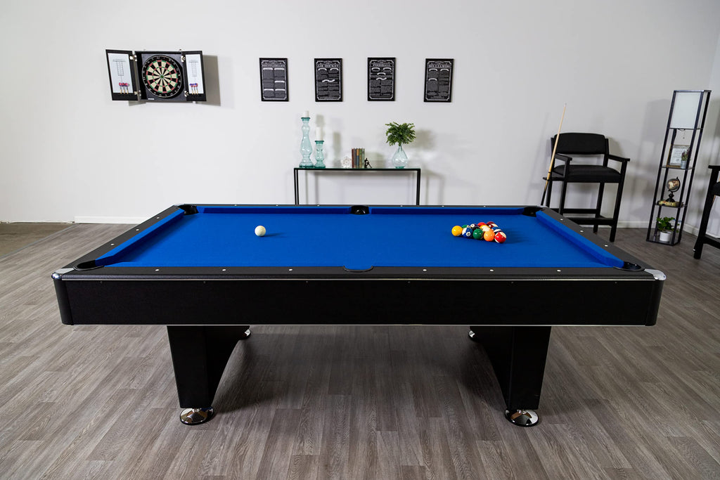 Hathaway Hustler Tournament Pool Table â Includes Cue Sticks, Billiard Balls, Automatic Ball Return â Perfect for Competitive Players and Family Games Room