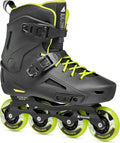 Rollerblade Lightning Men's Urban Inline Skate, Black and Lime