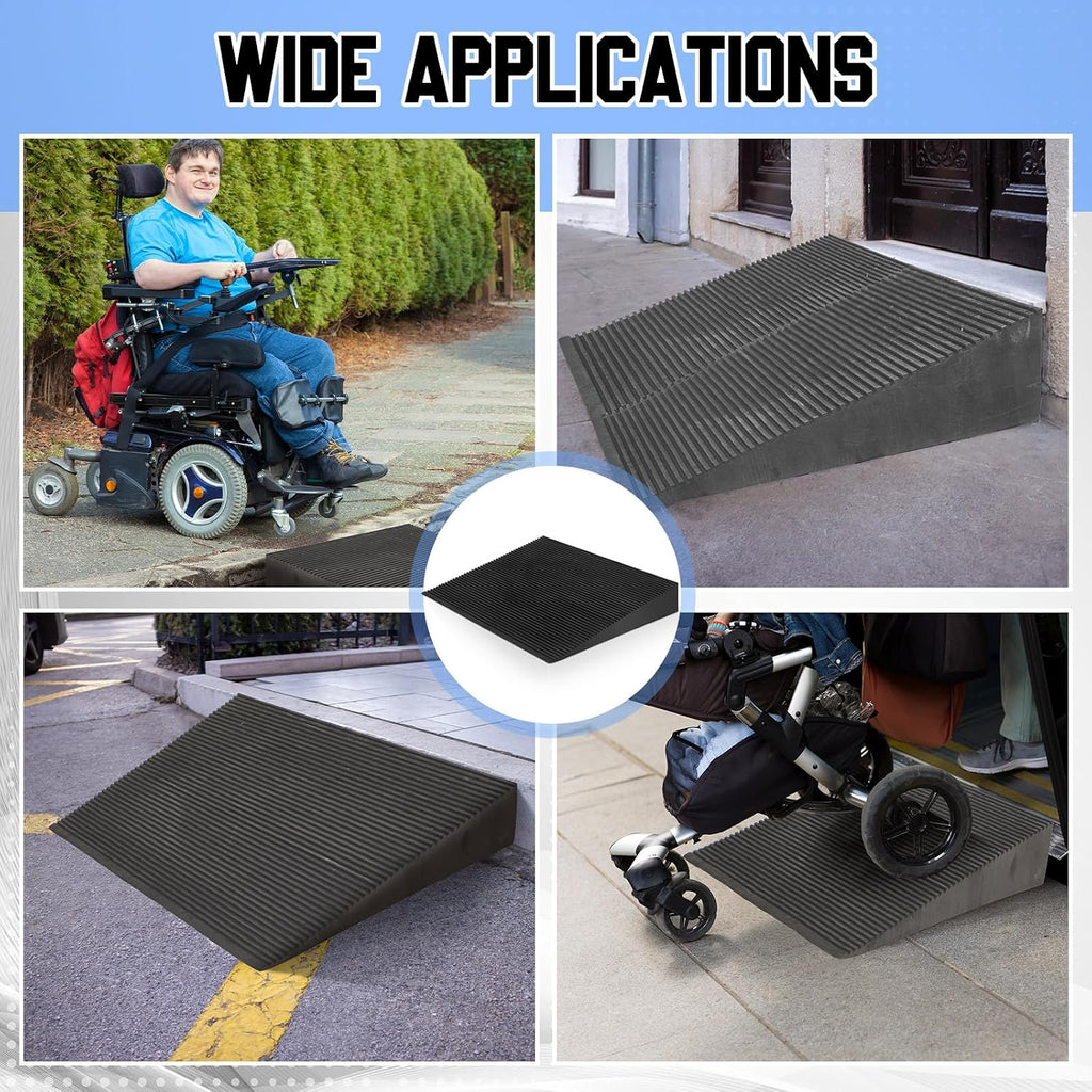 EVA Foam Threshold Ramp for Wheelchair, Black, 36" L X 28" w X 5" h