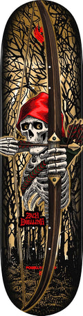 Powell Peralta Zach Doelling Archer Flight Skateboard Deck, Gold Foil, 8.30" x 31.61"