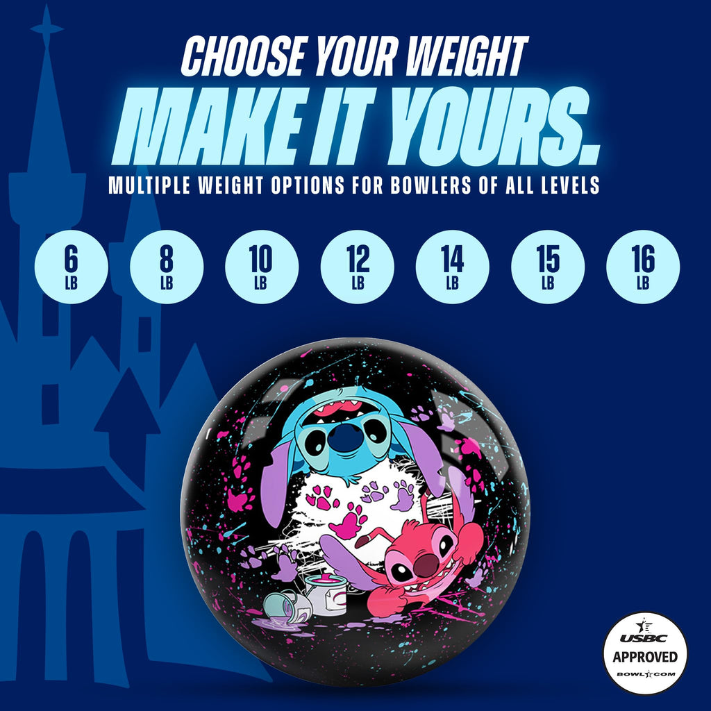 KR Strikeforce Disney Lilo & Stitch Undrilled Bowling Ball
