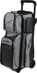 KR Strikeforce Royal Flush Triple Roller Bowling Bag for Three Bowling Balls, Shoes & Accessories