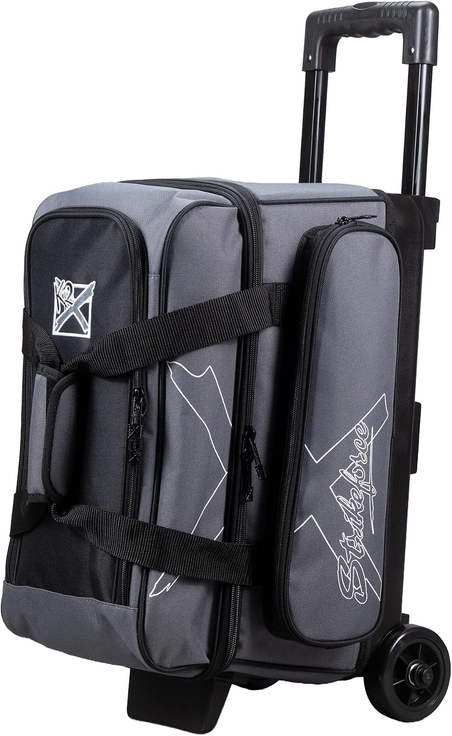KR Strikeforce Hybrid X Double Roller Bowling Bag - Holds Two Balls, Shoes & Accessories