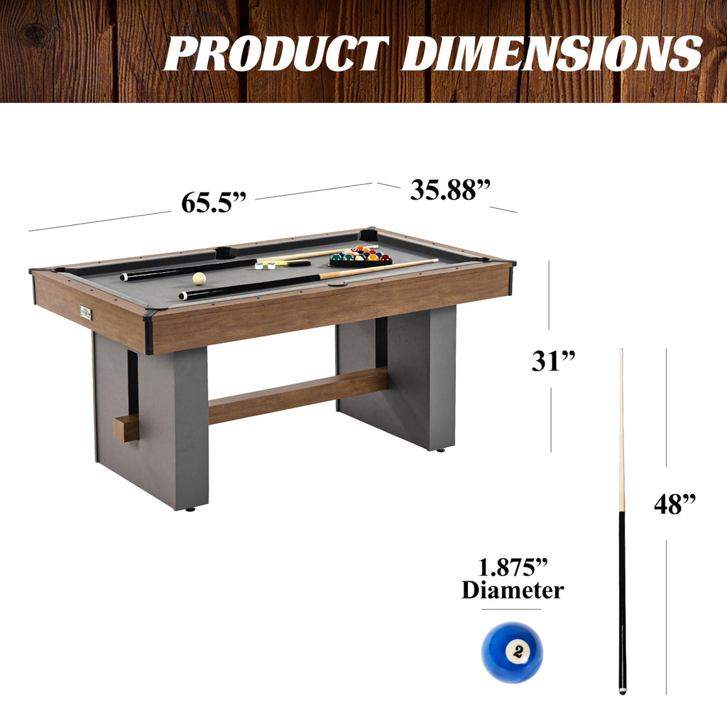 Barrington Billiards Urban Drop Pocket Pool Table, Premium Billiard Table