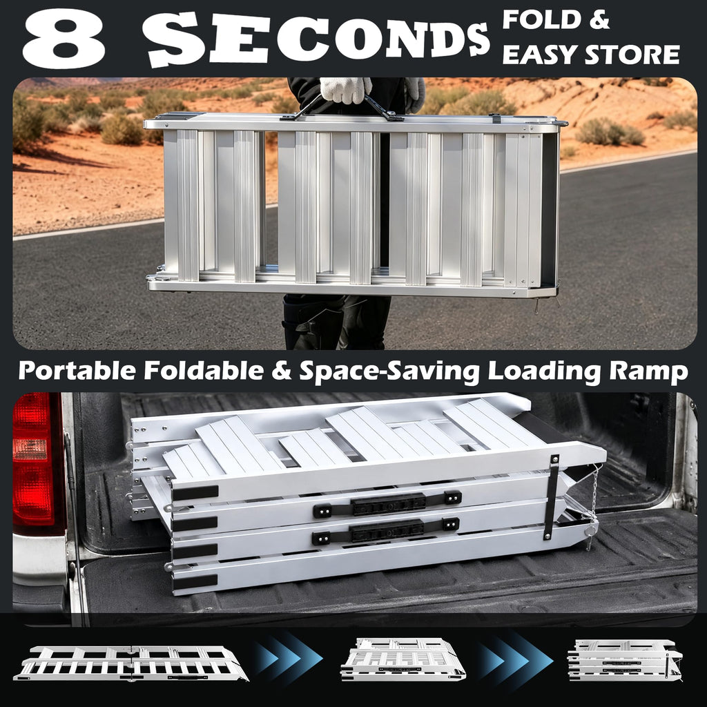 VNN Door Threshold Ramp, Threshold Ramps for Doorways, Ideal Entry Handicap Ramp for Elderly Wheelchairs, Carts, Scooters and Walkers, 27.6" L * 37.4" W Door Ramp (Alloy Iron, 800LBS)
