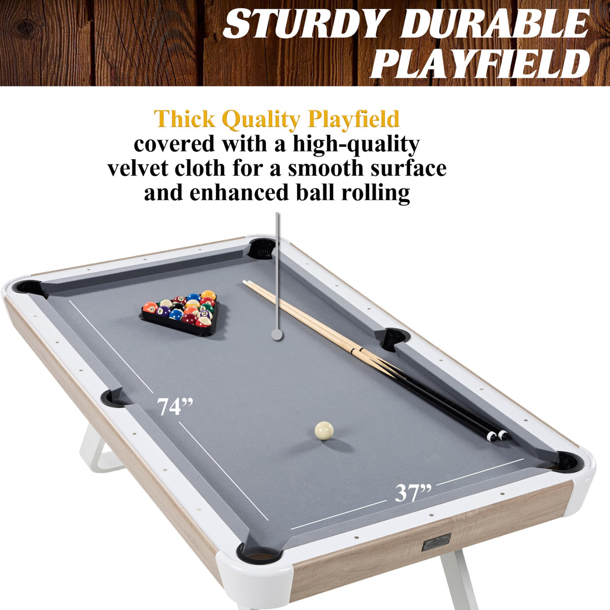Barrington Billiards Drop Pocket Pool Table with Complete Accessory Set