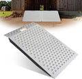 VNN 36" x 24" Shed Ramp for Riding Mower - 800 LB Capacity Shed Ramps, Anti-Slip Punch Plate Ramp for ATV, Motorcycles, Garages & Barns (1PC,Slivery, Alloy)