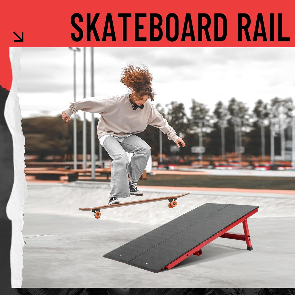 39.53In Skate Grind Rail - Portable Skateboard Rail for Grinding,
