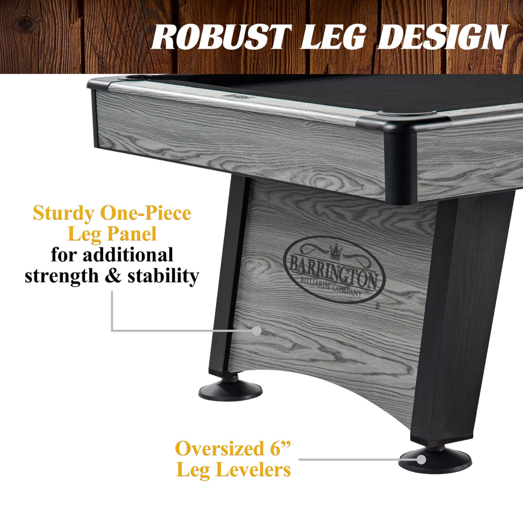 Barrington Billiards Drop Pocket Pool Table with Complete Accessory Set