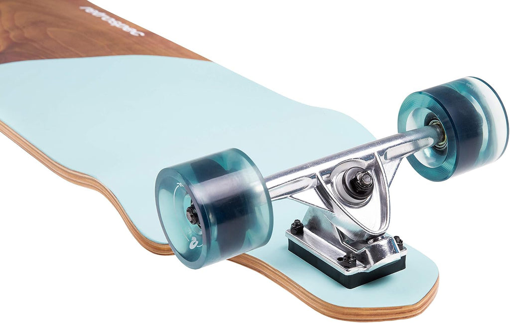 Retrospec Tidal Drop Down Longboard - 41" Extra Wide Stable Deck, 9-Ply Canadian Maple, ABEC-9 Bearings, 85A PU Wheels, Reverse Kingpin Trucks for Cruising & Downhill