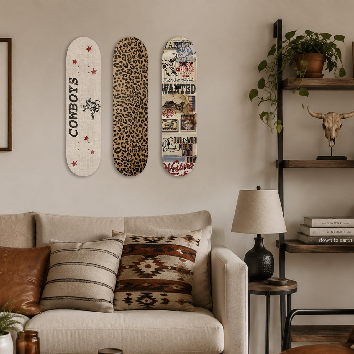 TwoDays Skateboard Wall Decor Set, Dolce Vita Ciao, 3 Decks