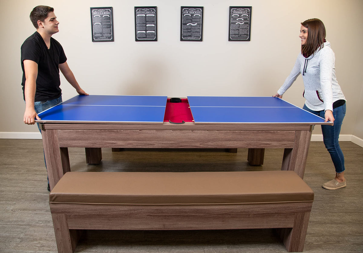 Hathaway Pool Table Combo Set with Benches