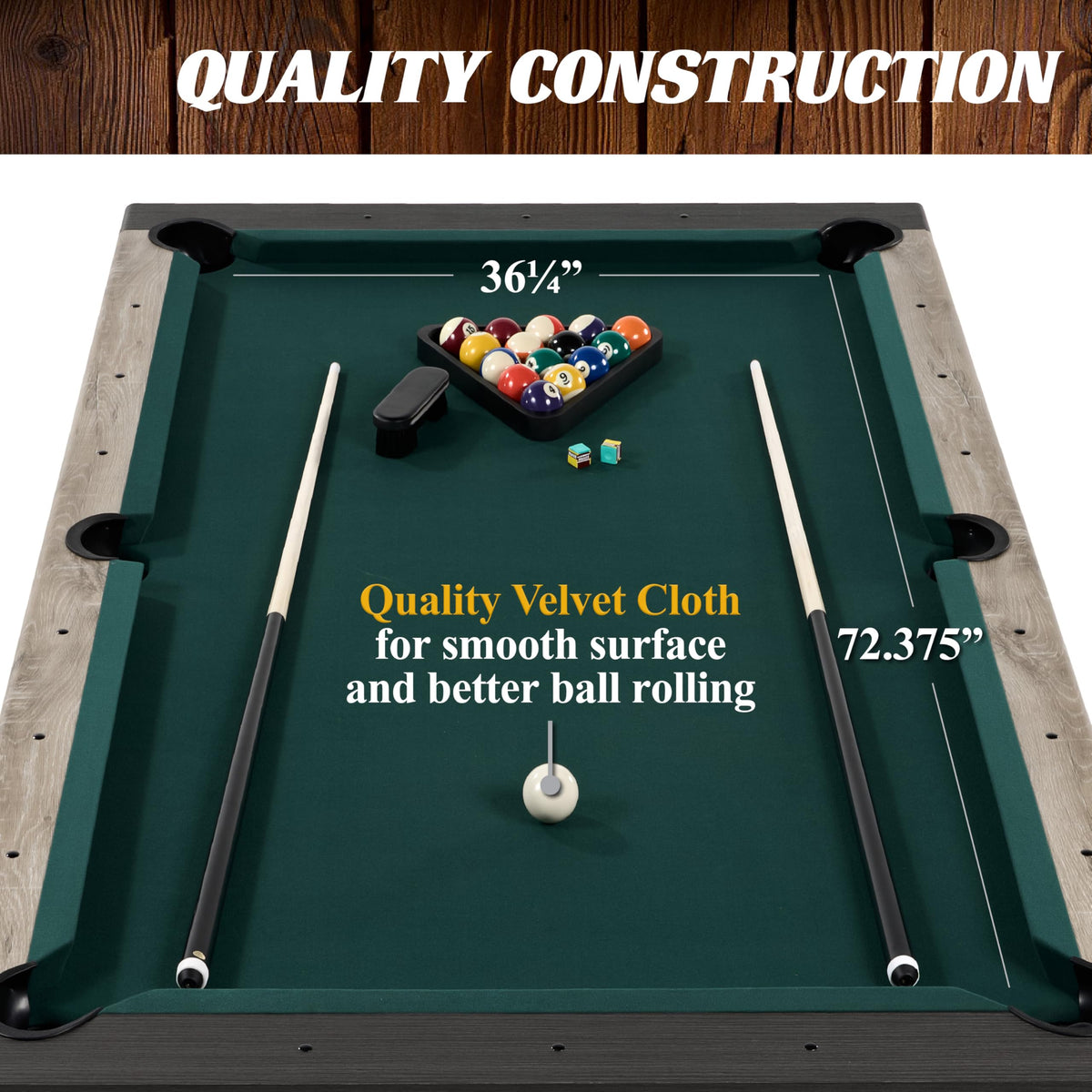 Barrington Billiards 7Ft. Combo Table 3-in-1 Pool Table, Dining & Ping Pong