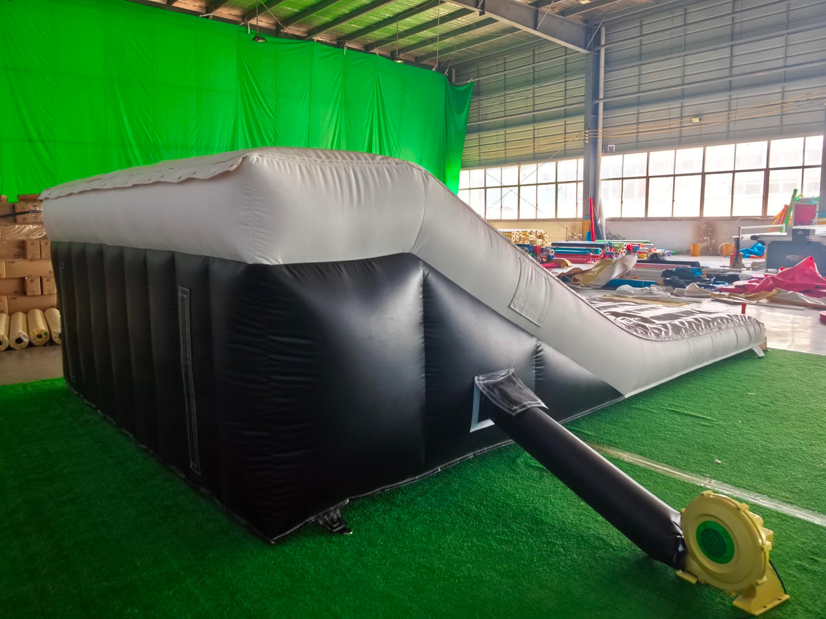 Commercial Inflatable Airbag Lander - PVC BMX Jump Ramp Inflatable Airbag Landing for MTB, BMX, Action Sports, Indoor/Outdoor Use, 20x13x6ft