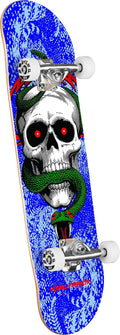 Powell Peralta Mike McGill Skull & Snake Skateboard Complete, Blue, 8.25" x 31.95"