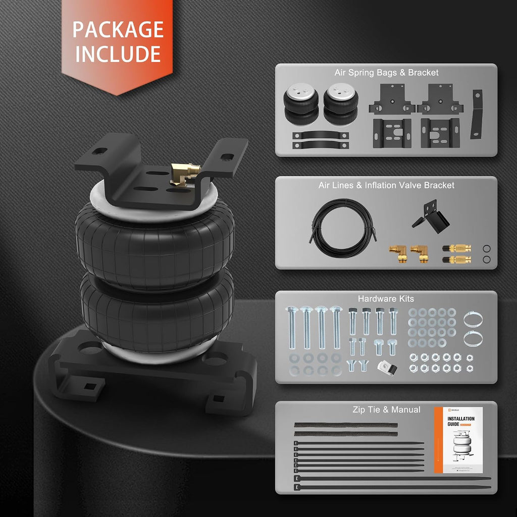 DEEAGLE Rear Air Bags Suspension for Silverado Sierra 3500HD 2500HD