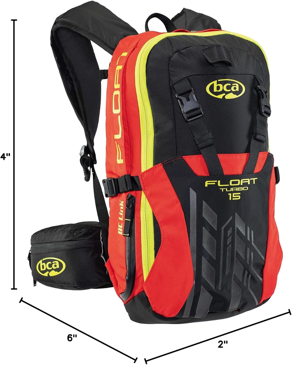 BCA Float 15 Turbo Avalanche Airbag 2.0 - Warning red/Black