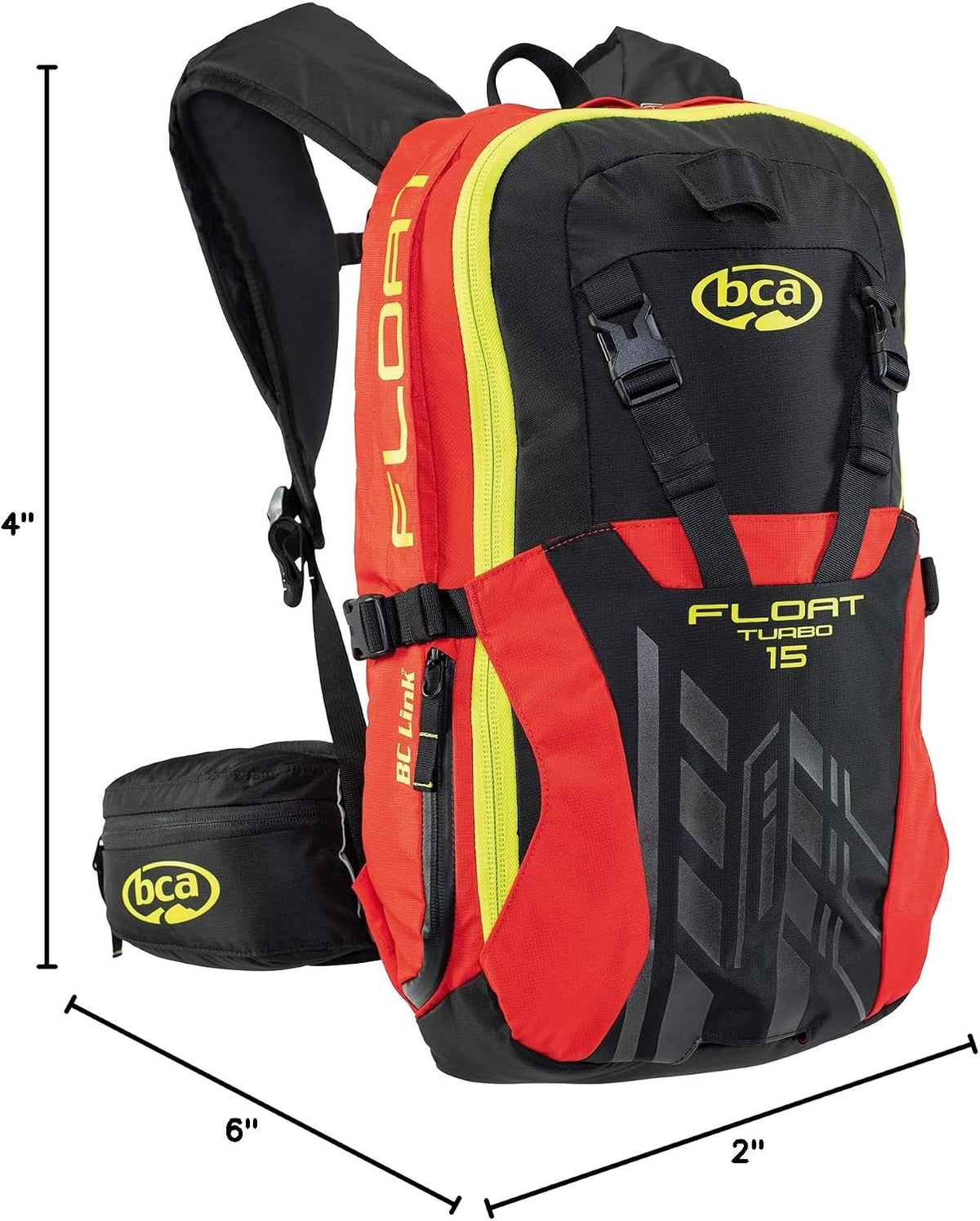 BCA Float 15 Turbo Avalanche Airbag 2.0 - Warning red/Black