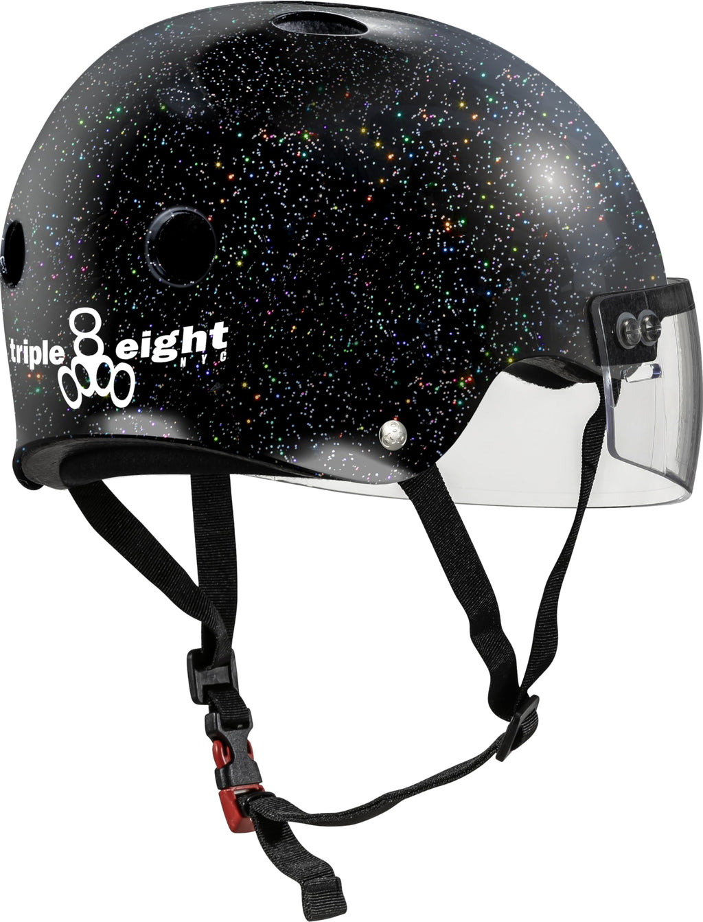Triple Eight The Certified Sweatsaver Helmet with Visor for Roller Derby, Skateboarding and BMX