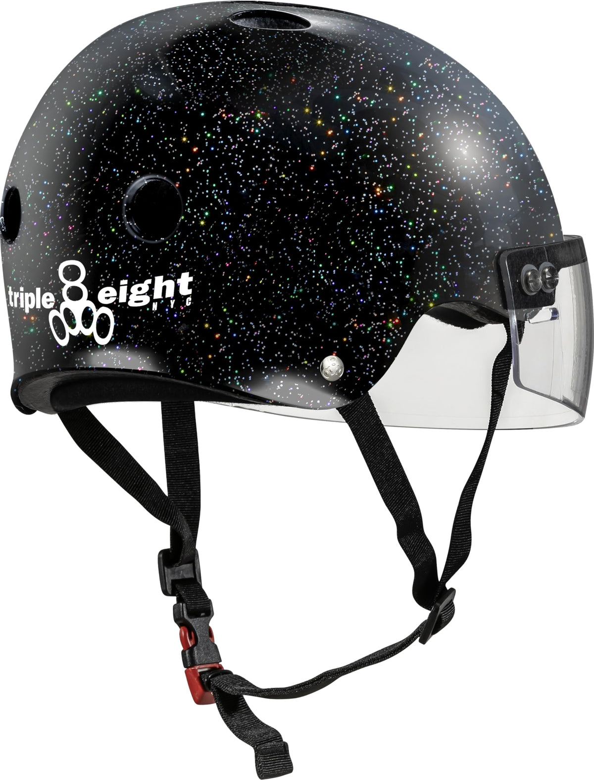 Triple Eight The Certified Sweatsaver Helmet with Visor for Roller Derby, Skateboarding and BMX