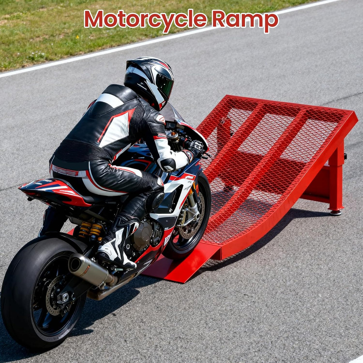 Removable Skateboard Ramps - Heavy Duty Metal Bike Ramps for Kids Ages 7-16 S,Skateboard/Dirt Bike/RC/Jump Ramp | 300Lbs Capacity,45Â° Slopes & Portable with Rubber Feet