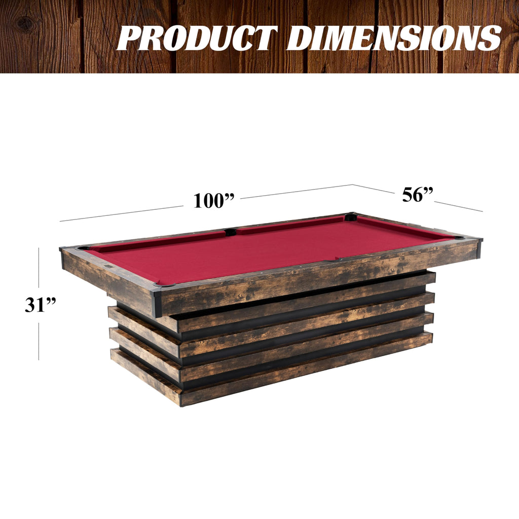 Barrington Billiards Drop Pocket Pool Table with Complete Accessory Set