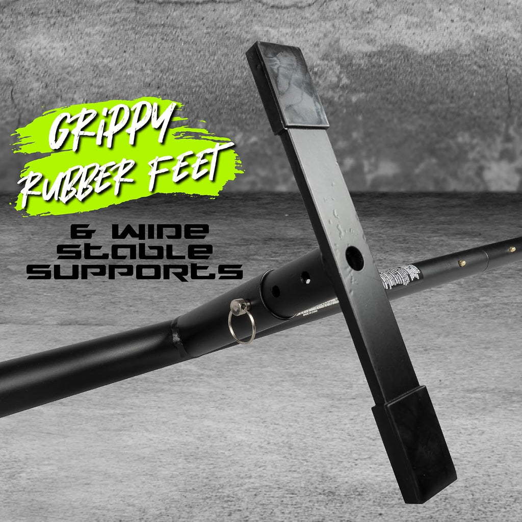 Madd Gear Round Grind Rail for Scooters, Skateboards, Inline Skates â 55" Long, 3-Step Adjustable Height â Durable Heavy-Duty Construction