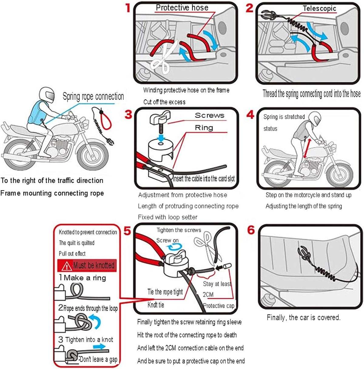 Motorcycle Airbag Vest Cycling Motorcycle Cylinder Vest Mechanical Trigger, Full of Air Bag Within 0.5 Seconds Reduce The Impact to Protect Your Safety (Without CO2 Cylinder)
