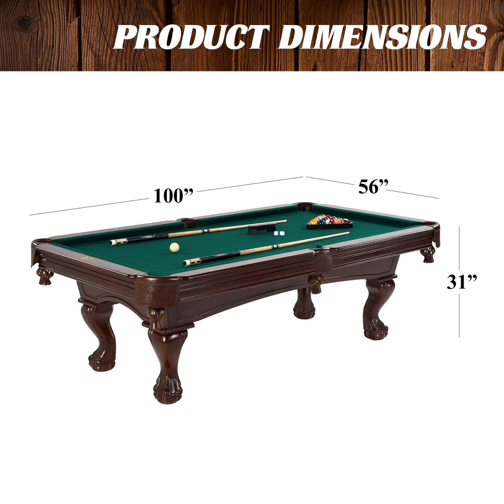 Barrington Billiards Drop Pocket Pool Table with Complete Accessory Set