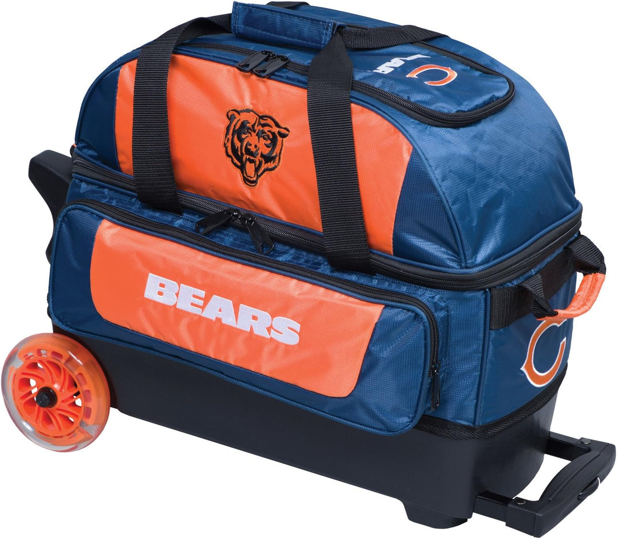 KR Strikeforce NFL Chicago Bears Two Ball Bowling Roller Bag