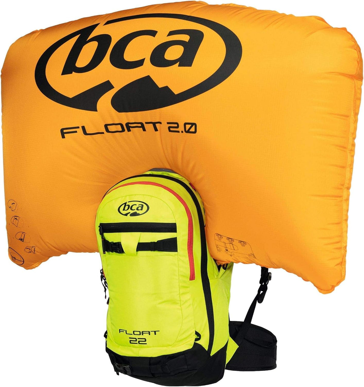 Backcountry Access BCA Float 22 Avalanche Airbag 2.0 - Radioactive Lime