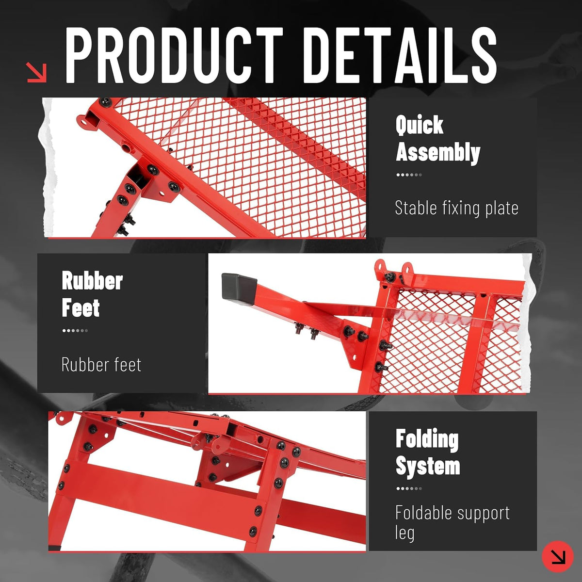 Jump Ramp Foldable Skateboard Launch Ramp Compatible with MTB RC