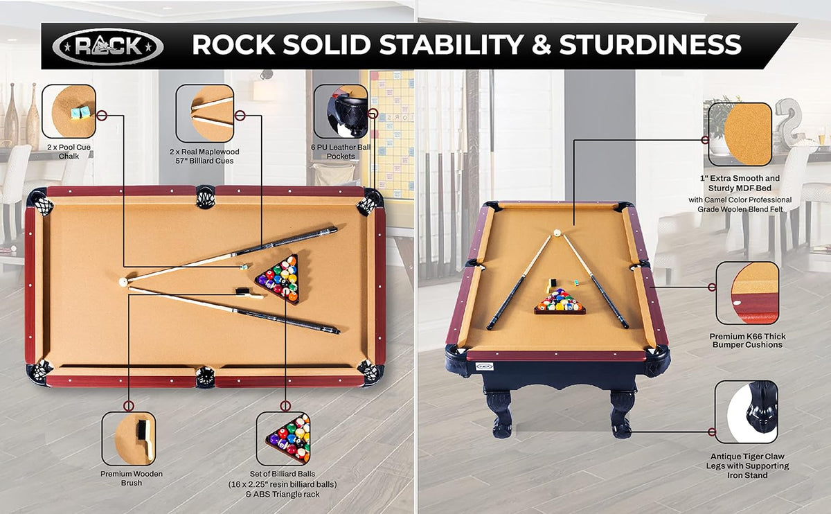 RACK Taurus 8-Foot Tournament Billiard/Pool Table â Professional Competition Game Table