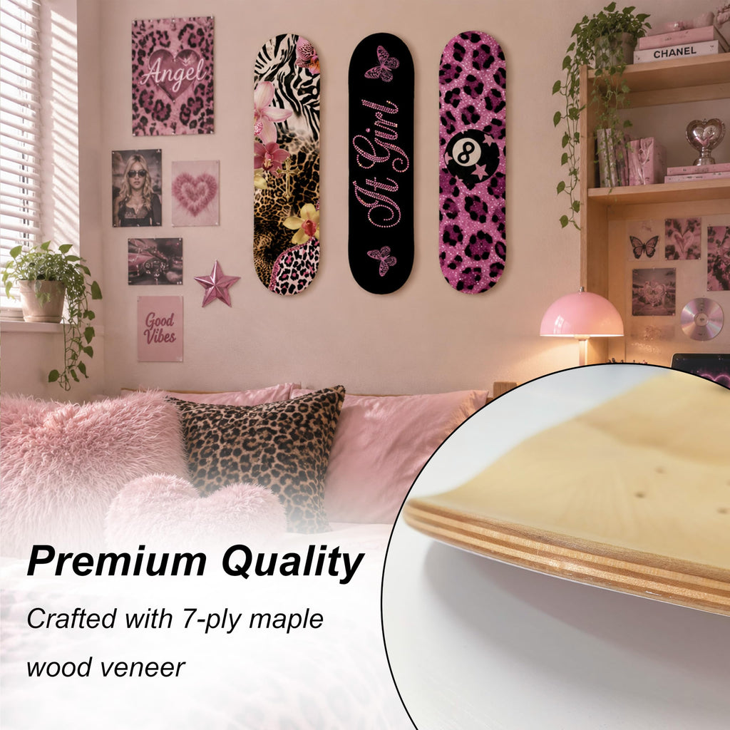 TwoDays Skateboard Wall Decor Set, Dolce Vita Ciao, 3 Decks