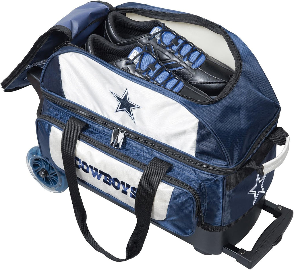 KR Strikeforce NFL Dallas Cowboys Two Ball Bowling Roller Bag